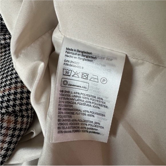 H&M Equestrian Plaid Riding Size 4 - Picture 5 of 6